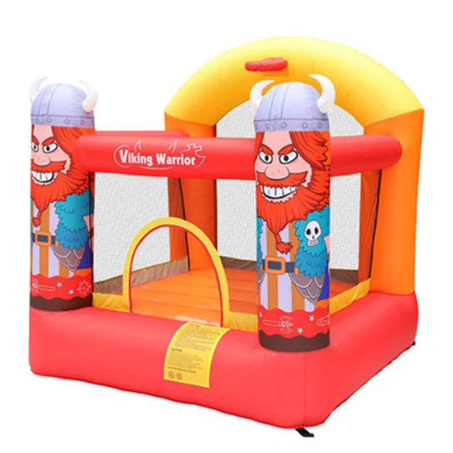 US $489.99 Giant Outdoor Kids Inflatable Toys Blue Bounce House Bouncy Castle with Slide Grassland Theme Park