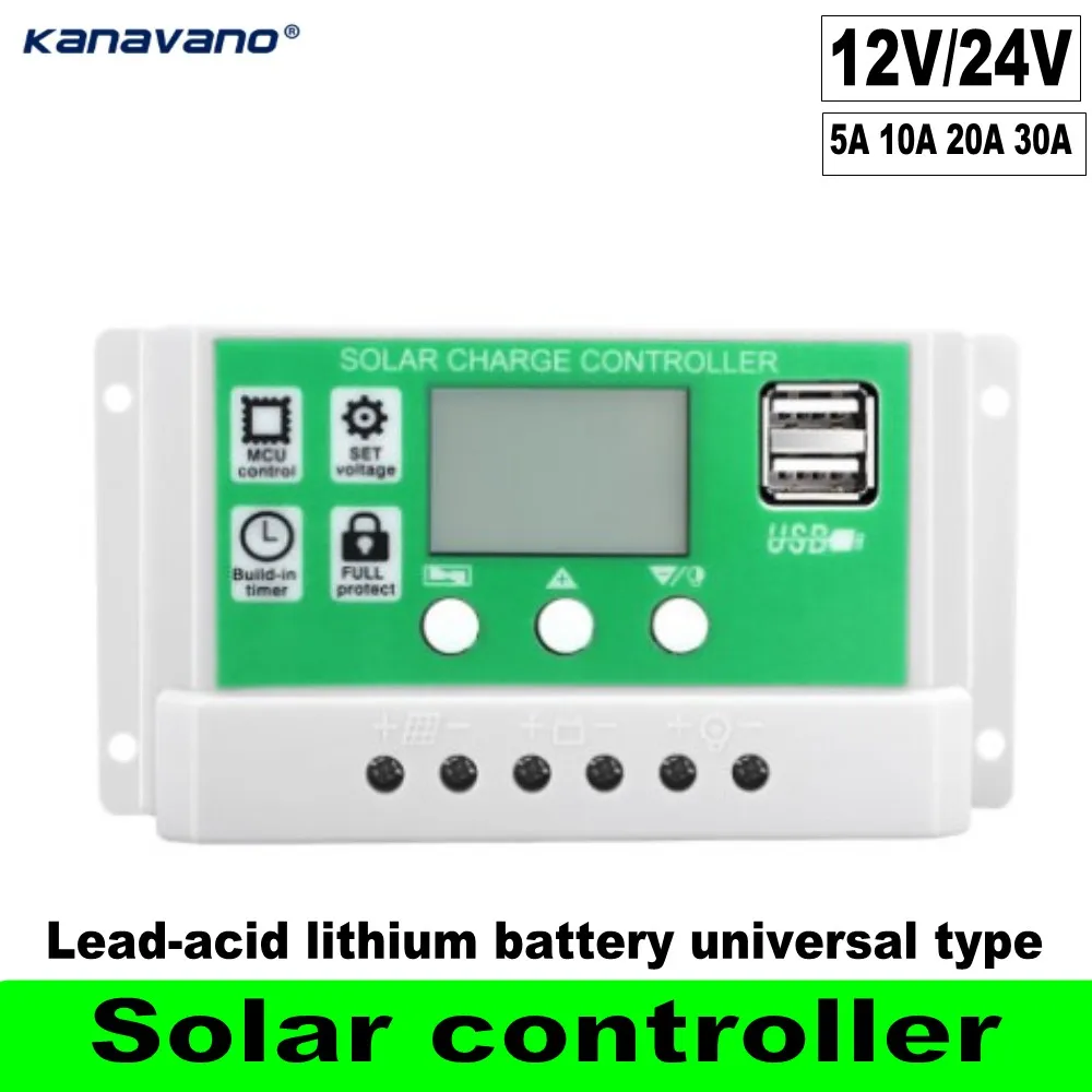 Solar Controller 12v24v Fullautomatic Charge And Discharge Lithium