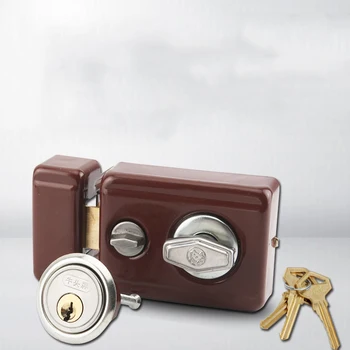 

Cast Iron Lacquered Door Lock knobs and handles door lock mortice lock door handles for interior doors Mute lock for 35-50mm