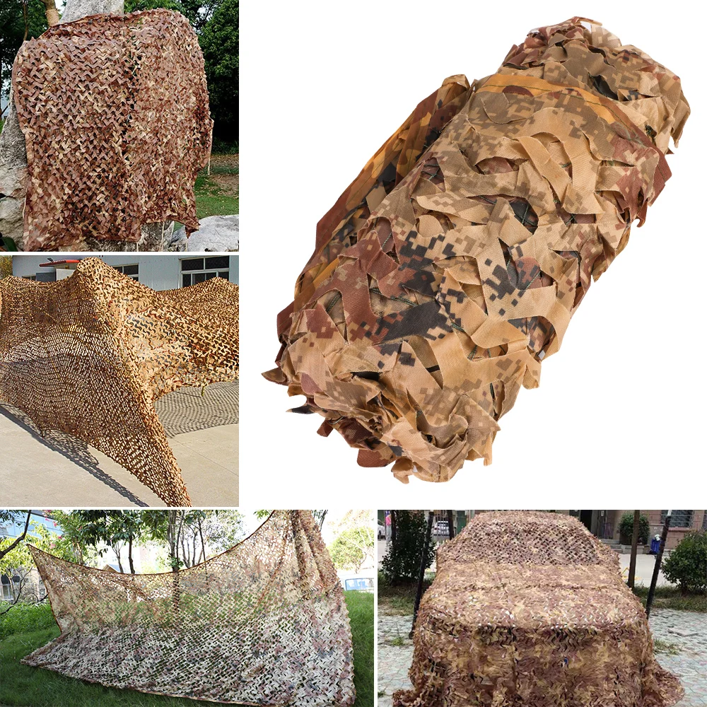 Desert Digital Camouflage Net Camo Netting Outdoor Hunting Camping Sun Shelter Car Cover Decoration Photography Background Tent