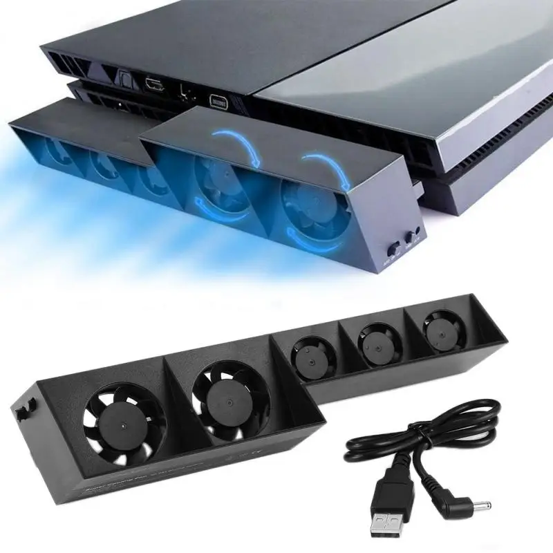 2019 Newly Ps4 Pro Mulitfunction Cooler Cooling Fan 5 External