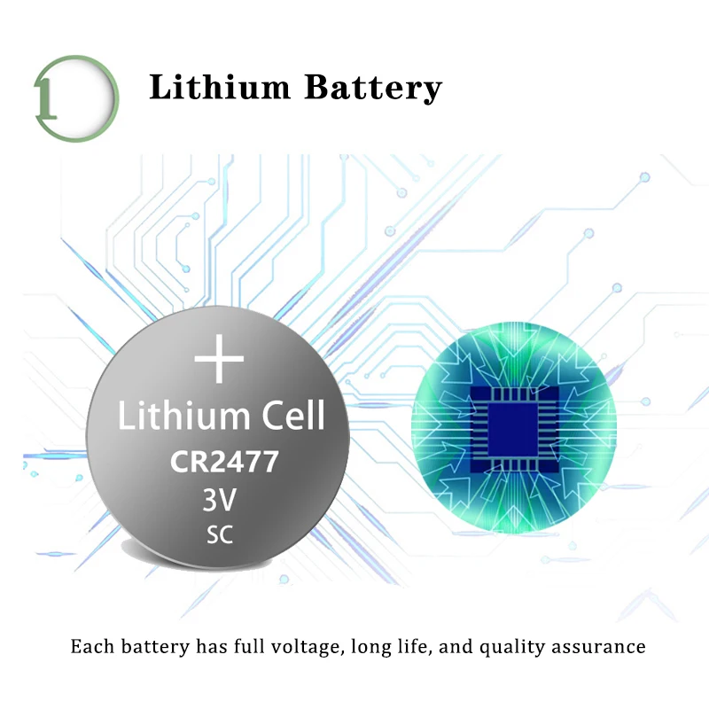 5 шт. 1 карты PKCELL 3V CR2477 DL2477 ECR2477 LM2477 KCR2477 CR 2477 литий Батарея|battery 48v|battery theorybattery operated baby