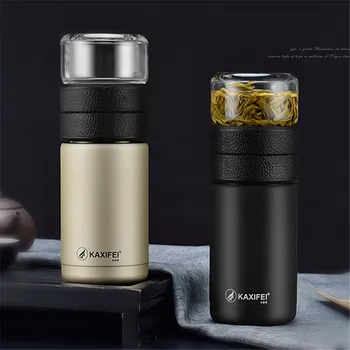 

400ml 304 Stainless Steel Thermos Tea Mug Within 200ml Tritan Cup,Thermals My Water Bottle To Make Tea,Vacuum Flasks Tea Infuser