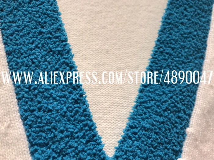 2109 осенне-зимний высококачественный Женский синий свитер с v-образным вырезом, кашемировый шерстяной кардиган