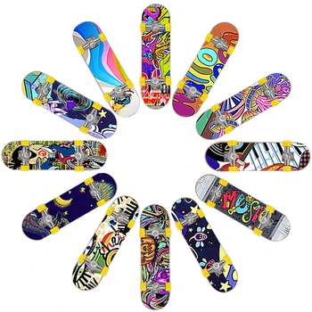 

12PC Kids Children Mini Finger Board Fingerboard Skate Boarding Toys Children Gifts Party Favor Toy
