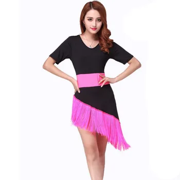

Latin Dance Dress Tassel Adult Latin Practice Flapper Ballroom Clothes