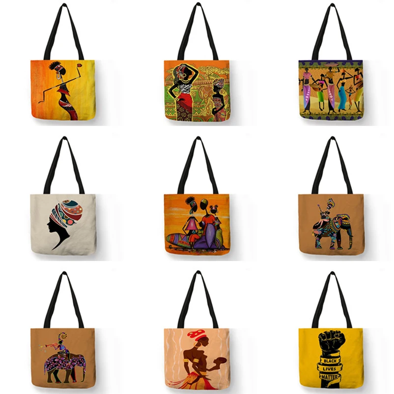 Borsa A Tracolla Nera Da Donna Borsa A Tracolla Casual Da Donna Borsa Africa Afro Totem Borsa Da Donna Borsa Da Viaggio Moda Borse Da Spiaggia