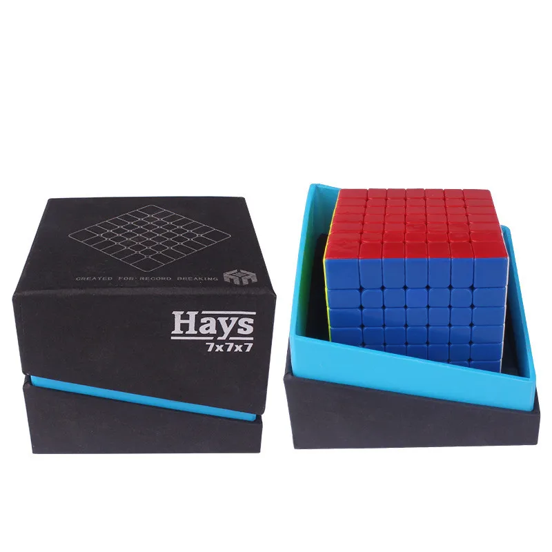 YuXin Hays Магнитный Немагнитный 7x7x7 профессиональный конкурс волшебный куб быстрый ультра-Гладкий 7x7 скоростной Головоломка Куб детские игрушки подарок