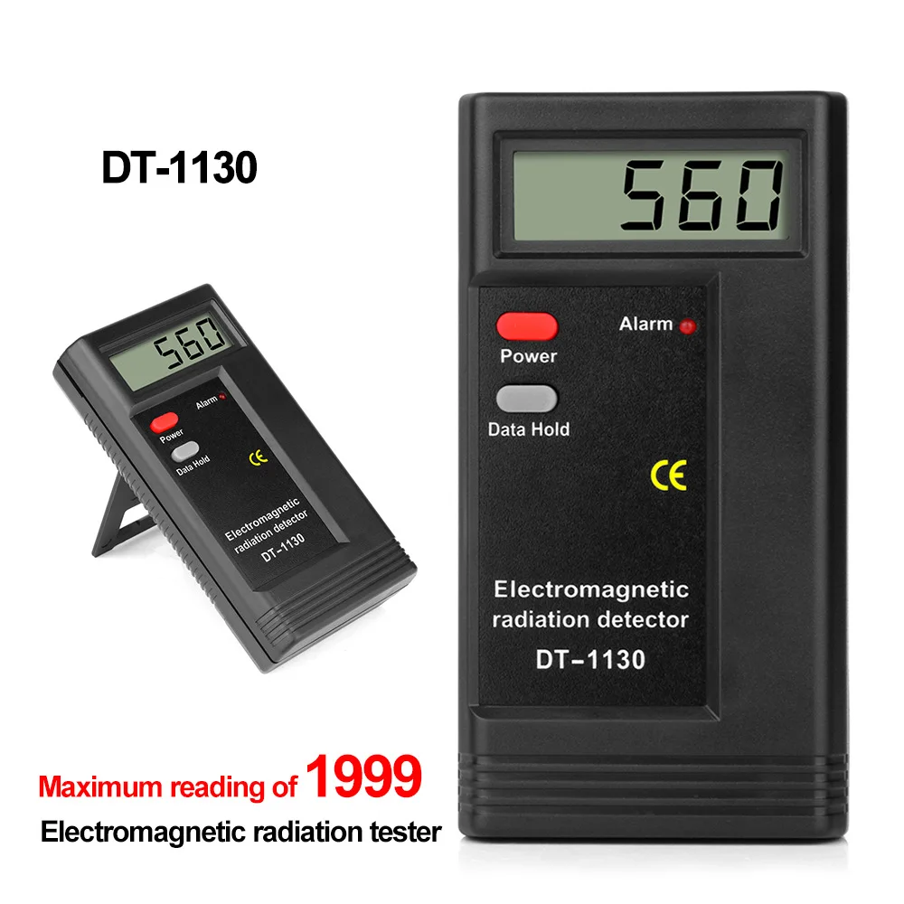 DT1130 детектор электромагнитного излучения метр Дозиметр Тестер счетчик для электрического поля излучения магнитного поля излучения