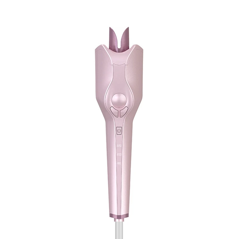 

Automatic Curling Iron Air Curler Wand Curl Bright Pink Rotating Magic Hair Curling Iron Salon Tools Auto Hair Curlers US Plug