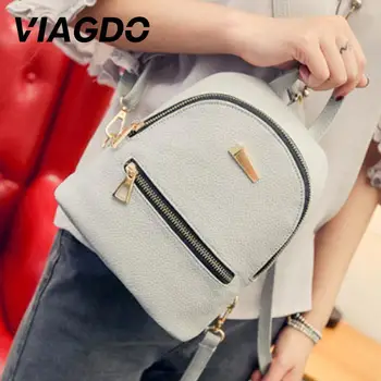 

Rucksack Women Bag Wear Resistant Waterproof School GirlsPU 3 Color Faux Leather Durable