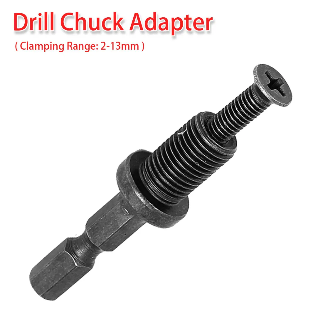 Male Thread Screw Drill Chuck Adapter 1/4"Hex Shank Adapters for Drill