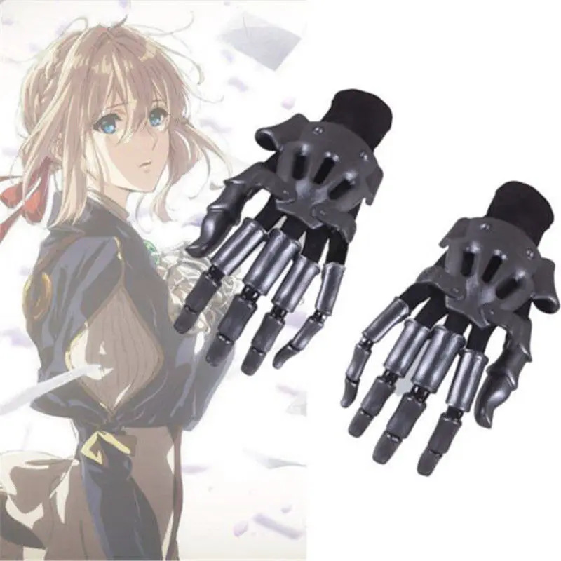 New-Violet-Evergarden-Cosplay-Props-Accessory-Auto-Memories-Doll-figure-Hand-Gauntlet-Knuckles-Gloves-Costume