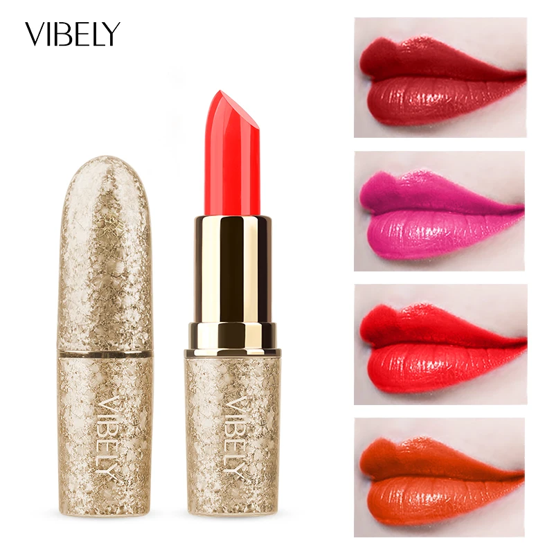 

8 colors Snowflake Lipstick Waterproof lip glaze Woman red sexy lip gloss Convenience cosmetics Easy-drying moisturizing makeup