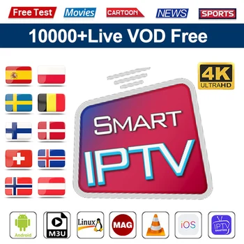 

IPTV Subscription Sweden Spain Smart IPTV 4K Norway Poland IPTV Code Nordic Germany Switzerland Albania Sweden no app include