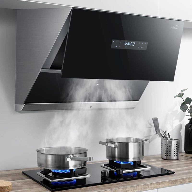 Range Hood Kitchen Ventilation Fan Household 900mm 22 /21m³ Side Suction Type Large Suction Cooker-extractor-hood 5 silent inline duct fan 220v toilet bathroom air extractor system for kitchen hood ventilation exhaust ventilator household