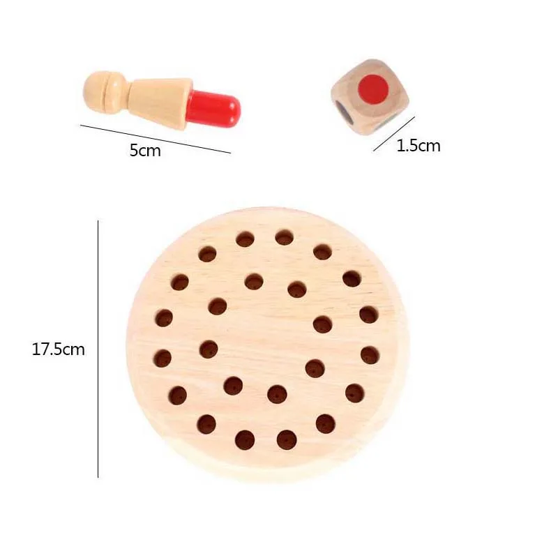 children Kids Memory Match Stick Chess Wooden Chess Checkers Board Game Family Party Game Puzzle Baby Educational Toys