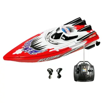 

2.4G Speedboats High Speed 4 channels RC Boats Plastic Electric Remote Control Speed Boat Twin Motor Kid Chirdren Toy
