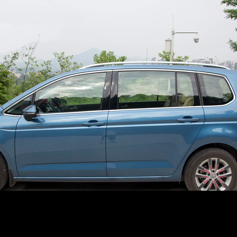Отделка передних окон автомобиля из нержавеющей стали для volkswagen touran 2016 2017 2018 2-го