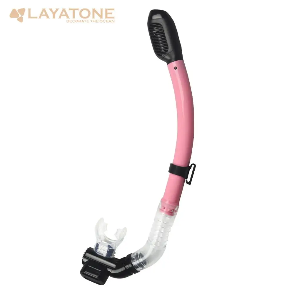 LayaTone Snorkel Scuba Spearfishing Surfing Diving Snorkeling Swimming Snorkel equipment -Pink 1PCS S-123
