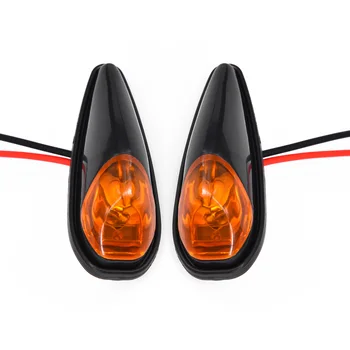 

Yellow Side Marker Lights Turn Signal Lights Blinker with Cables Super bright Mini Universal