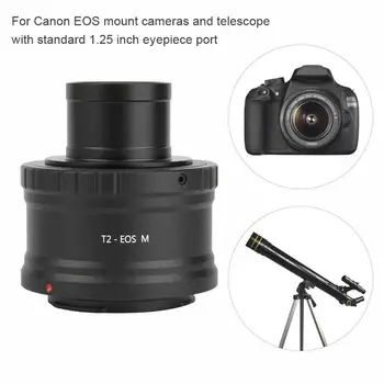 

Aluminium Alloy T2-EOS M 1.25inch Telescope to For Canon EOS Mount Camera Adapter Ring New