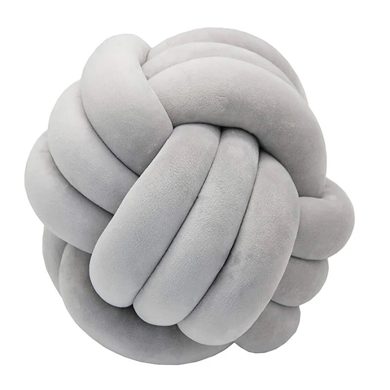 Cuddle Pillow Baby Braided Crib Bumpers Knot Pillow Cushion Newborn Nursery Bedding Room Dector 30*30cm YBD019