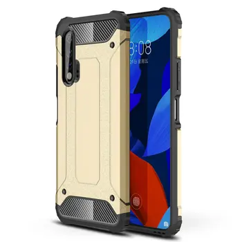 

50pcs/lot Case For Huawei Nova 6 SE Cover 2 in 1 Anti-knock Heavy Duty Armor Military Hard Case For Huawei P40 Pro P40 Lite