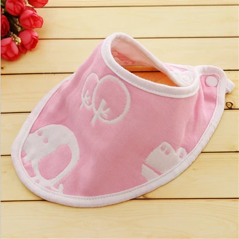 

2 PCS/Set Cotton Bibs Baby Babador Feeding Smock Infant Burp Cloths Cartoon Saliva Towel Baby Eating Accessory Soft Baby Stuff