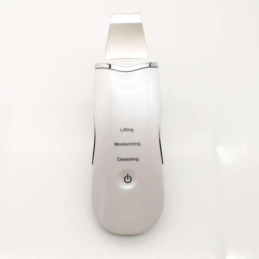 Ultrasonic Face Skin Scrubber USB Rechargeable Facial Cleaner Vibration Blackhead Removal Exfoliating Pore Cleaner Skin Scrubber 2