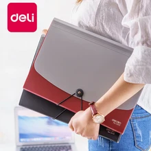 Deli 1 шт. папка для файлов многослойная Студенческая 13 сетка А4 органная коробка для документов бумажный держатель для хранения органная сумка отделочные офисные принадлежности