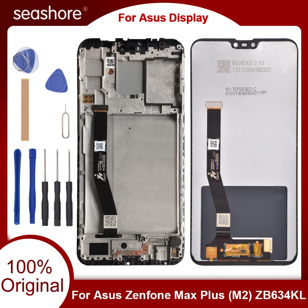 Оригинальный дисплей для Asus Zenfone Max Plus M2 ZB634KL с сенсорным экраном ЖК-дисплей