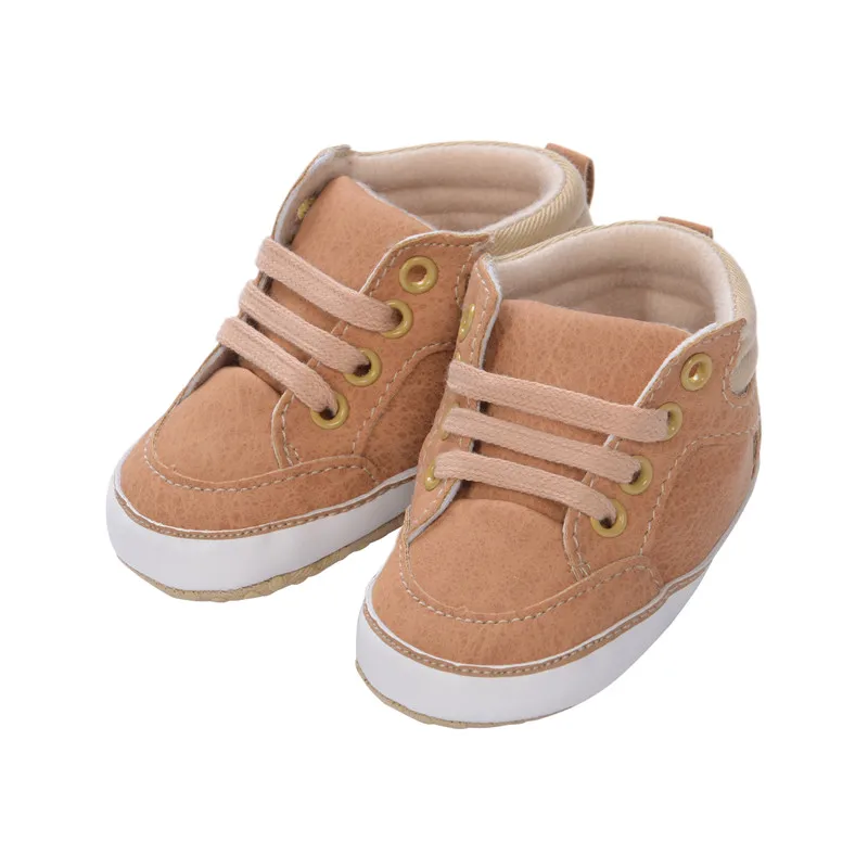 Chaussures coordonnantes en coton pour bébé garçon de 0 à 18 mois, souliers  pour enfant, nouveau-né, premiers pas, marron, noir, gris - AliExpress