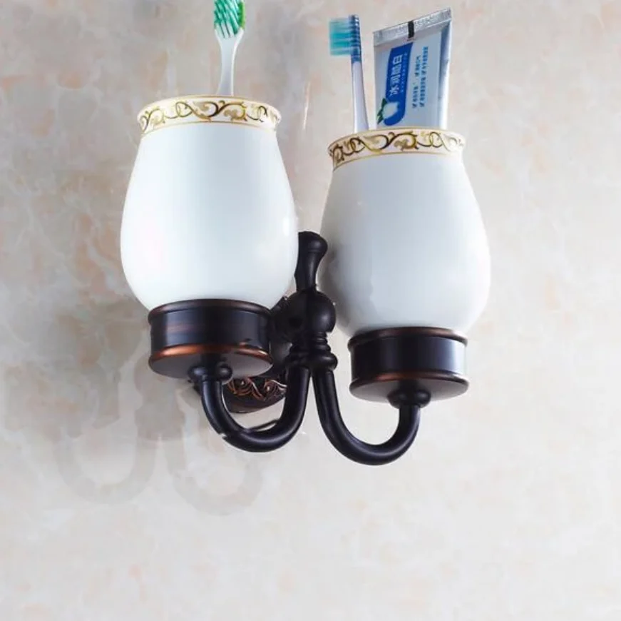 Good quality Brass antique tumbler holder cup&tumbler holders tumbler toothbrush holder bathroom accessories hardware H1190