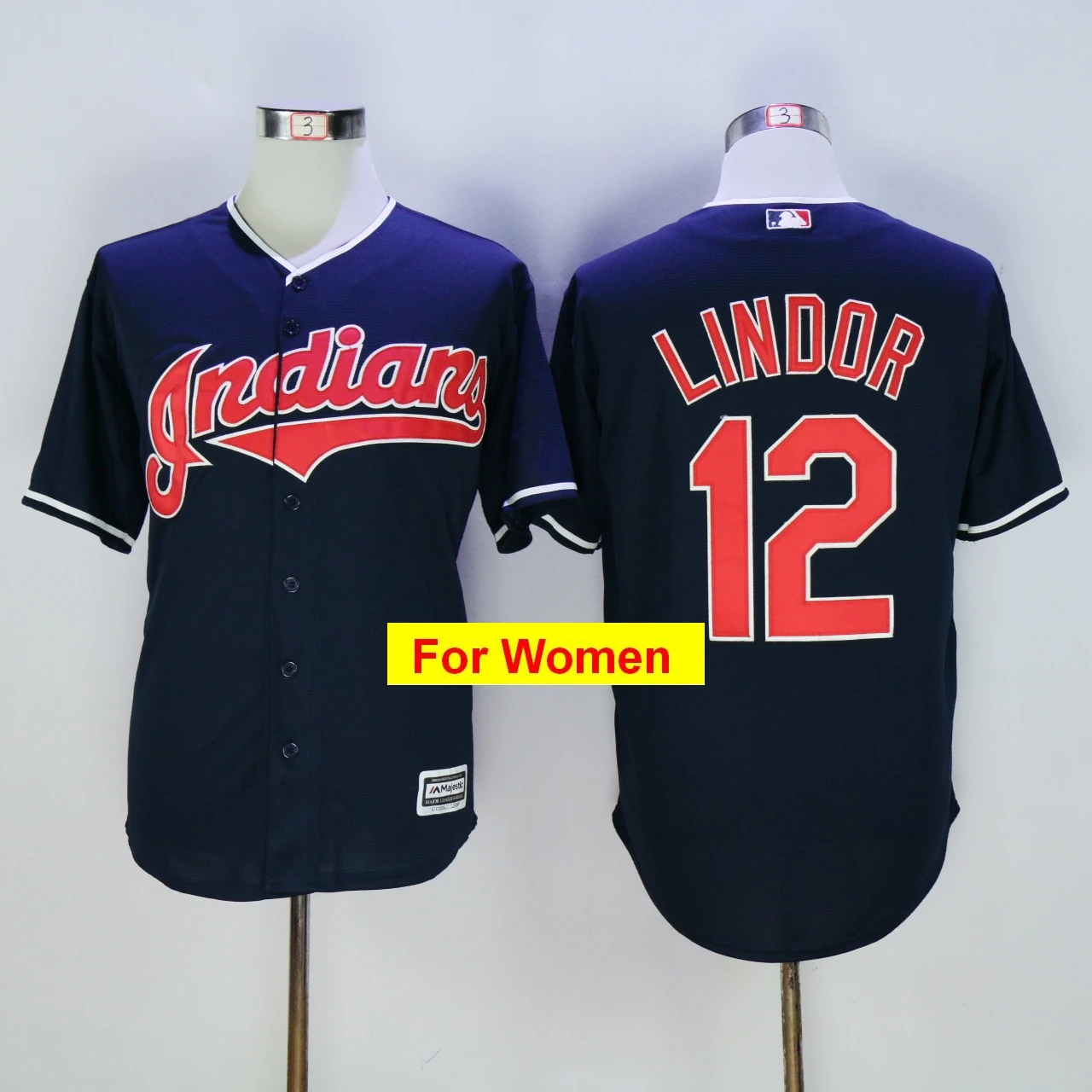 Небесно-голубой Женщины Кливленд Франсиско Линдор Jim Thome Corey Kluber Jason Kipnis FLEX& Cool base-плеер Джерси - Цвет: Небесно-голубой