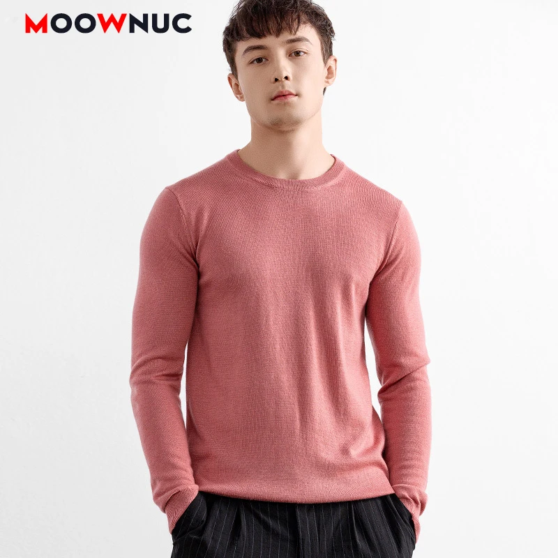 

Sweaters Male 2020 Spring New Fashion Homme Youth Fashion Men's Clothes Pullover Smart Casual Sweaters Slim Fit Solid MOOWNUC