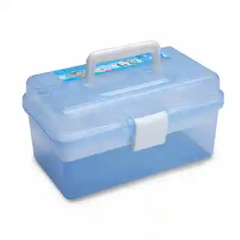 

Empty 2 Layer Case Box Nail Art Craft Makeup Collection Random Color