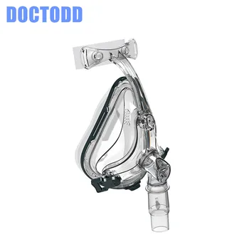 

DOCTODDD FM1 Full Face Mask Anti Snoring CPAP Auto CPAP APAP BiPAP Silicone Gel Material W/ Headgear Clip Mask User Manual