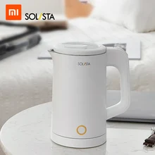 Xiaomi Youpin Solista 0.6л мини чайник для воды 1000 Вт маленький Электрический чайник 304 чайник для воды из нержавеющей стали 110 В-240 В