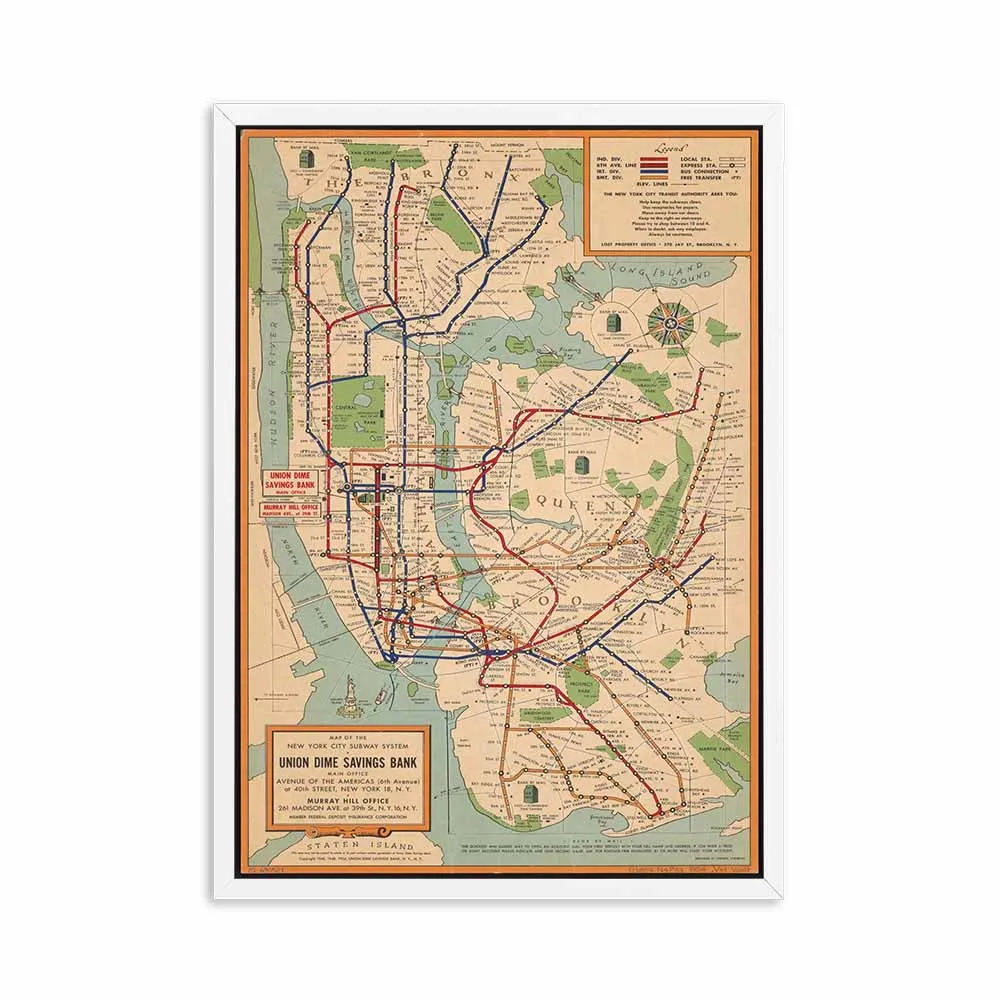 Cuadros-Vintage-Poster-Wall-Art-Subway-Maps-Canvas-Painting-New-York-City-Posters-And-Prints-Style (5)