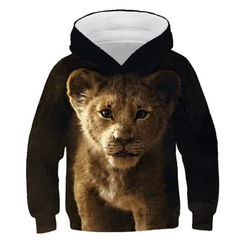 

Domineering Lion Boys Hoodies 3D Digital Printing Boys Jacket Big Size Casual Kids Sweater 5-14 Years Kid Clothes