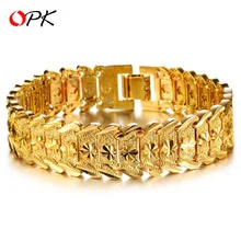 VOHE роскошный золотой цвет браслет из нержавеющей стали мужские браслеты женские подарок для Него