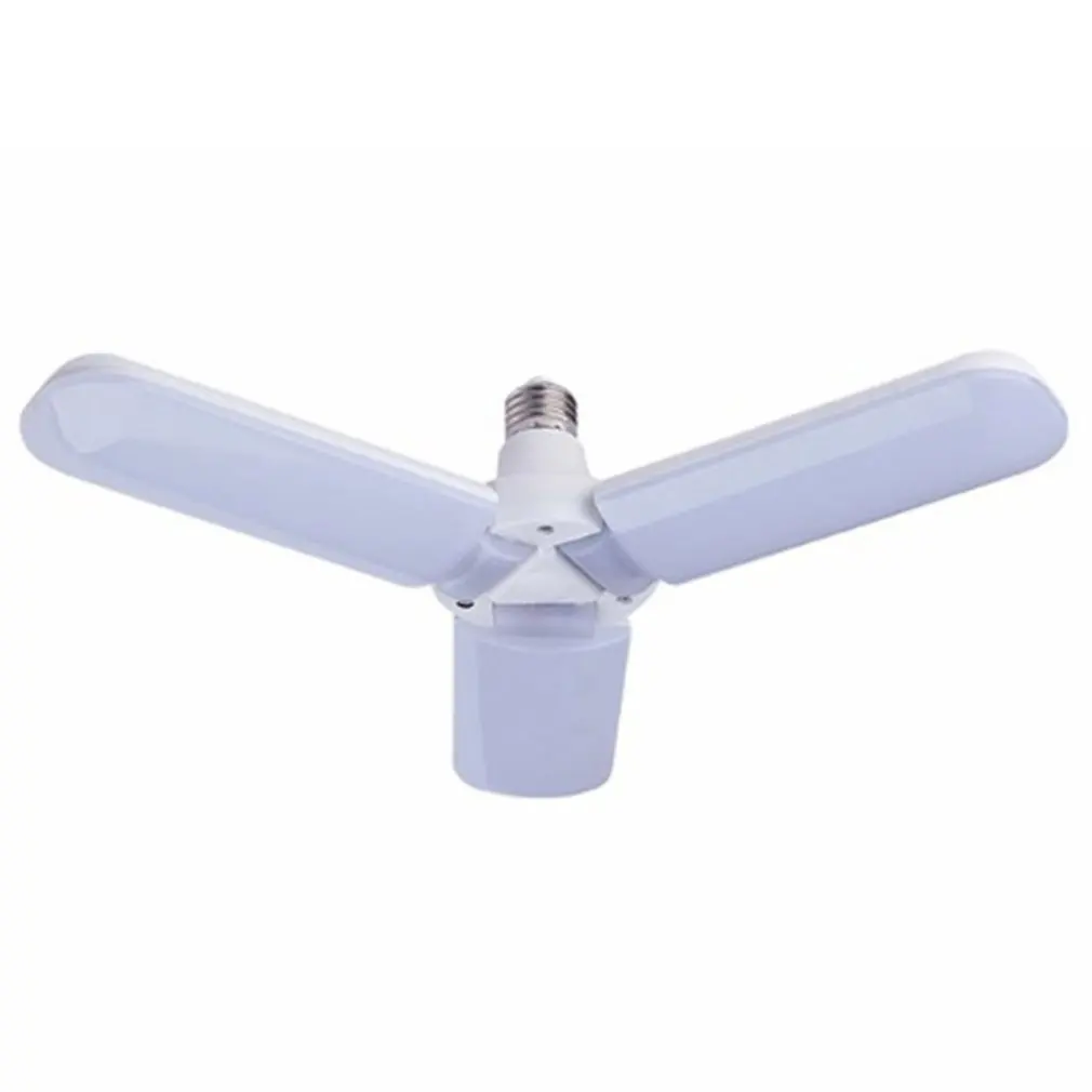45W E27 LED Bulb 85-265V Super Bright Foldable Fan Blade Angle Adjustable Ceiling Lamp Home Energy Saving Lights LED Lamp