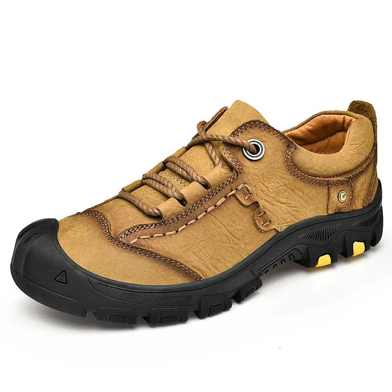 

Youki Man Boots Genuine Leather Male Leather Shoes Ankle Boot Men's Walking Footwear Outdoor