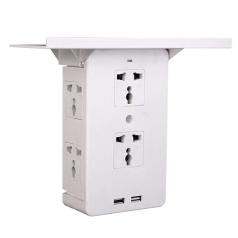 

Socket Shelf 8 Port Surge Protector Wall Outlet 6 Electrical Outlet Extend Surge Protector Socket Shelf US Plug Best