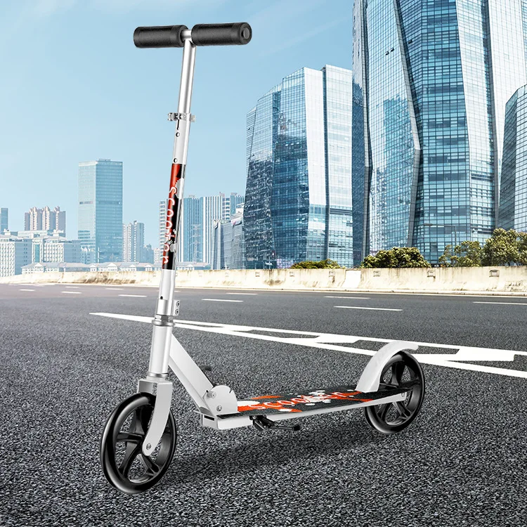 Adult Scooter All Iron 200mm Big Wheel Scooter City To Work Campus Foot
