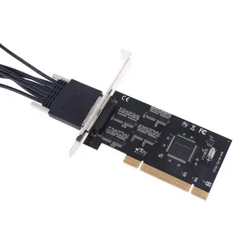 

8 Port PCI RS232 Expansion Card Serial Controller Riser Express Cards Desktop K1AB