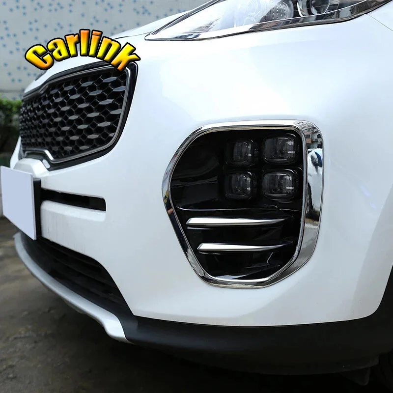 Для KIA Sportage KX5 4 QL 2016 2017 ABS Хромовая автомобильная пленка для укладки волос
