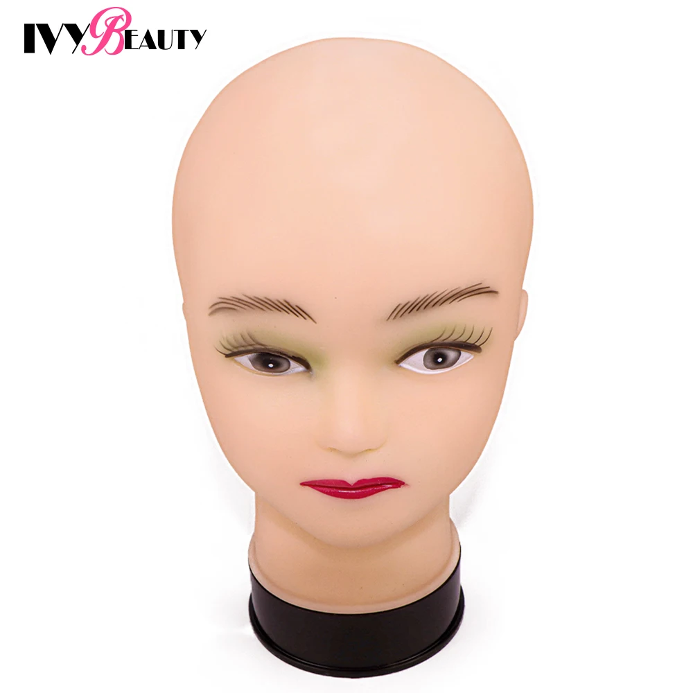 Wig stand Wig stand holder Wig storage stand Wig supplies Female mannequin head Hot selling female mannequin head with wig stand clamp for makeup practice cosmetology manikin head for wig hat display 51Cm