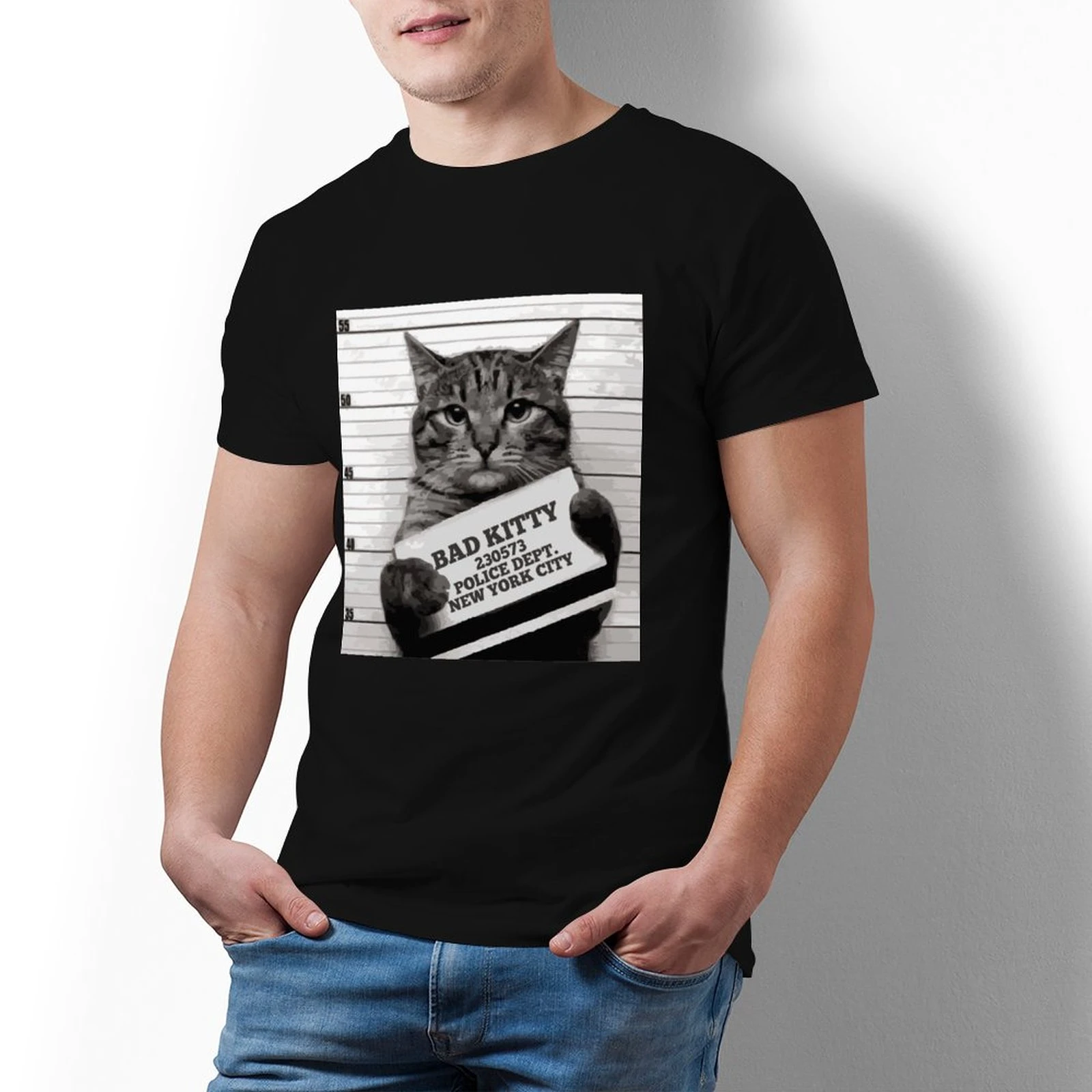 Bad cat t shirt Clearance